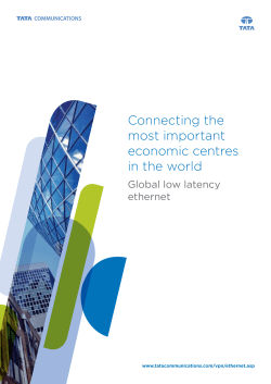 Connecting the most important economic centres in the world