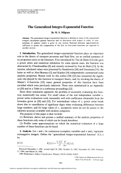 The Generalized Integro-Exponential Function