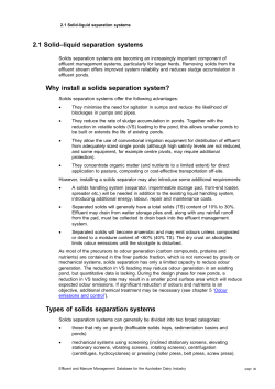 2.1 Solid-liquid separation systems