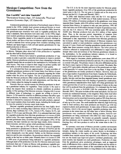 Mexican Competition: Now from the Greenhouse