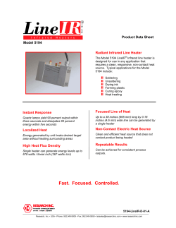 LineIR Model 5194 Data Sheet - Precision Control Systems, Inc.