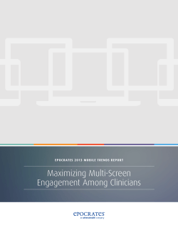 Epocrates Mobile Trends Report 2013
