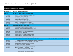 list of our archival collections