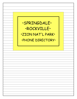 springdale&bull; &bull;rockville