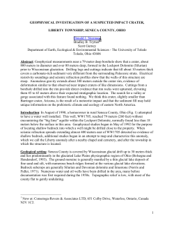 geophysical investigation of a suspected