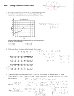 Algebra Sem Exam Review_Part 2_ANSWER KEY