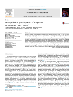 Non-equilibrium spatial dynamics of ecosystems