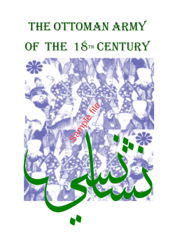 The Ottoman Army of the 18th Century