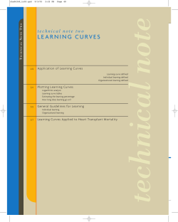 learning curves
