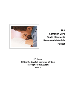 ELA Common Core State Standards Resource Materials