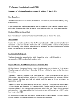 Summary of minutes of meeting number 82 held on 27 March 2014