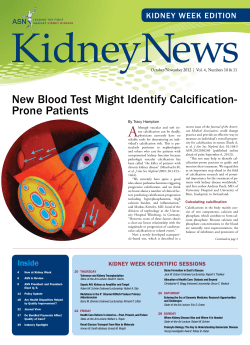 Kidney News - October 2012 - American Society of Nephrology