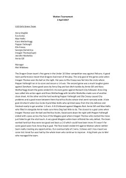 Match Report - Norwich Dragons Hockey Club