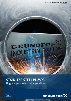 StainleSS Steel pumpS