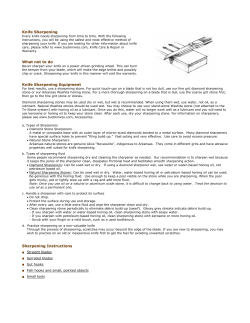 Knife Sharpening Instructions