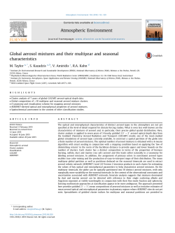 Global aerosol mixtures and their multiyear and seasonal