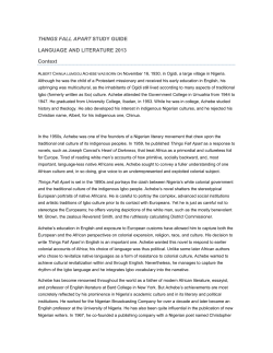 THINGS FALL APART STUDY GUIDE LANGUAGE AND