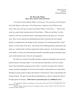 Fly Me to the Moon - University of Puget Sound