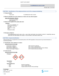FLUOROSILICIC ACID, 23-25% SECTION 1