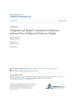 Temporal and Spatial Correlations in Electron