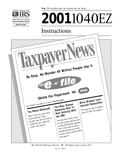 Form 1040EZ Instructions
