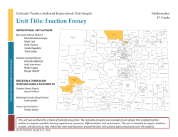 Unit Title: Fraction Frenzy