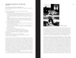 EXPERIMENTAL EXHIBITIONS