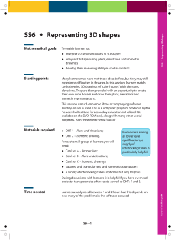 SS6 Representing 3D shapes