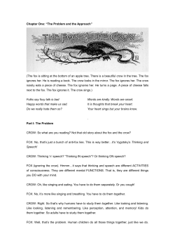Chapter One: “The Problem and the Approach” (The fox is sitting at