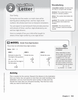 Lesson Check (MACC.5.NBT.2.6) - myLearning | Pasco County