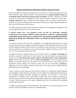 CHEMICAL REACTION RULE UNDER RULES OF