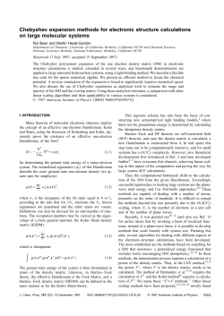 Chebyshev expansion methods for electronic structure calculations