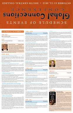 schedule of events - South Central College