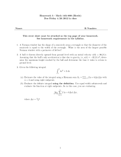 Homework 5 - Math 1451-008 (Howle)