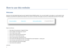 How to use this website