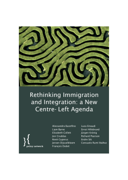 Rethinking Immigration and Integration: a New