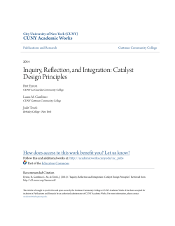 Catalyst Design Principles