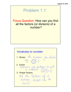 Problem 1.1