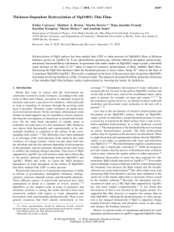 Thickness-Dependent Hydroxylation of MgO(001) Thin Films