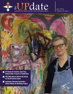 Spring Newsletter 2016 - United Presbyterian Home