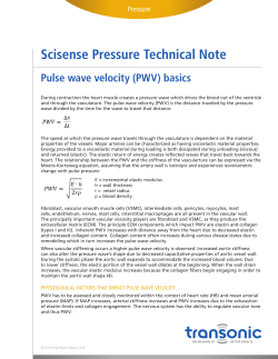 Pulse Wave Velocity