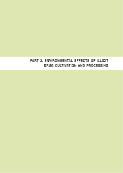 part 2. environmental effects of illicit drug cultivation and processing