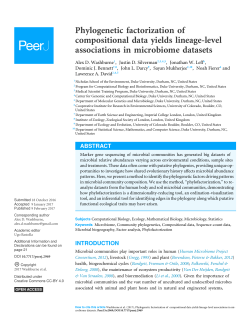 Phylogenetic factorization of compositional data yields