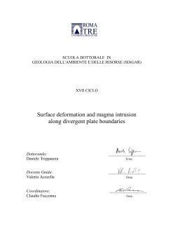 Surface deformation and magma intrusion along divergent plate