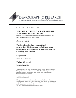 Full Text  - Demographic Research