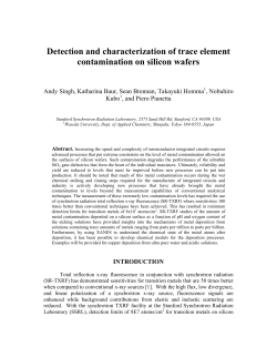 Detection and characterization of trace element