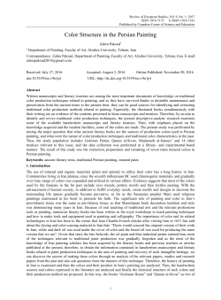 Color Structure in the Persian Painting