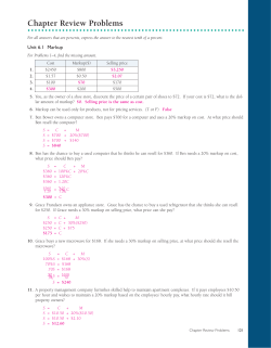 Chapter Review Problems