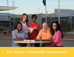 The Teacher Leadership Competencies