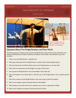 THE WRIGHTS OF PASSAGE